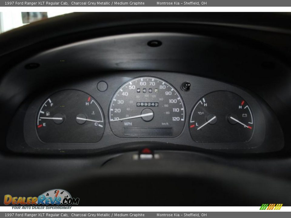 1997 Ford Ranger XLT Regular Cab Charcoal Grey Metallic / Medium Graphite Photo #26