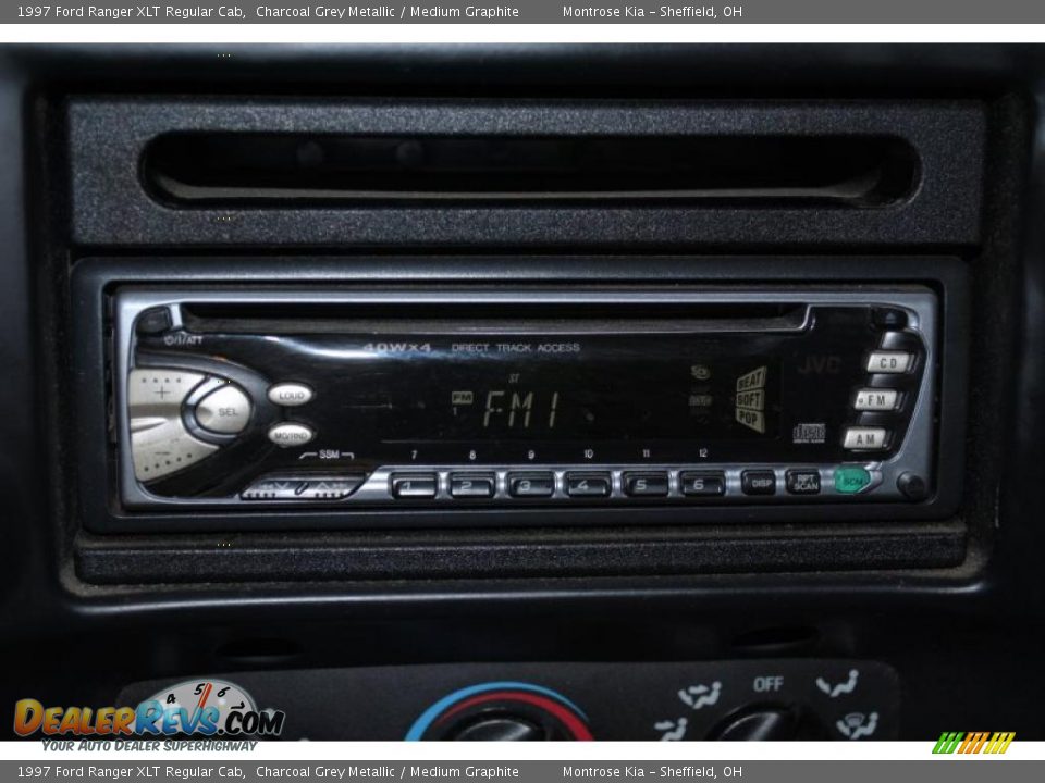 1997 Ford Ranger XLT Regular Cab Charcoal Grey Metallic / Medium Graphite Photo #29