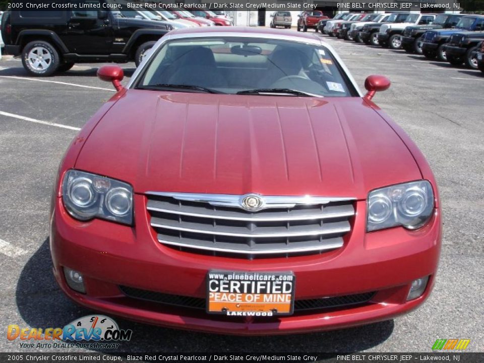 2005 Chrysler Crossfire Limited Coupe Blaze Red Crystal Pearlcoat / Dark Slate Grey/Medium Slate Grey Photo #2