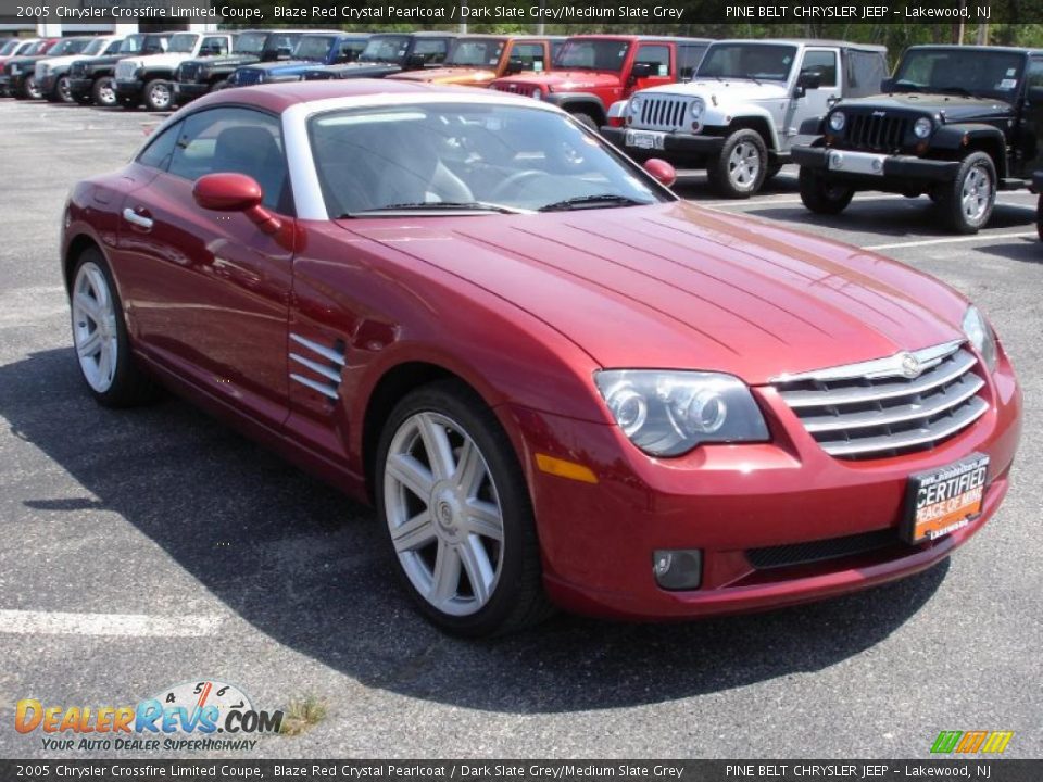 2005 Chrysler Crossfire Limited Coupe Blaze Red Crystal Pearlcoat / Dark Slate Grey/Medium Slate Grey Photo #3