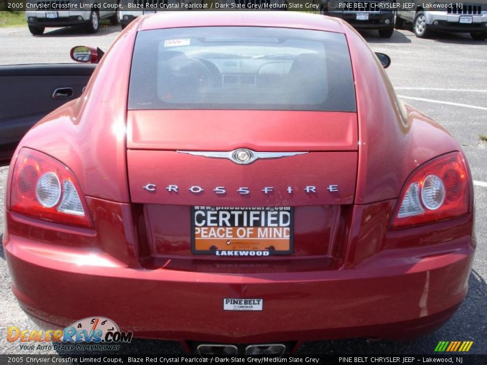 2005 Chrysler Crossfire Limited Coupe Blaze Red Crystal Pearlcoat / Dark Slate Grey/Medium Slate Grey Photo #10