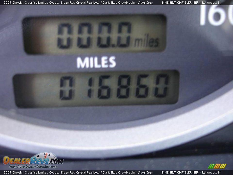 2005 Chrysler Crossfire Limited Coupe Blaze Red Crystal Pearlcoat / Dark Slate Grey/Medium Slate Grey Photo #14