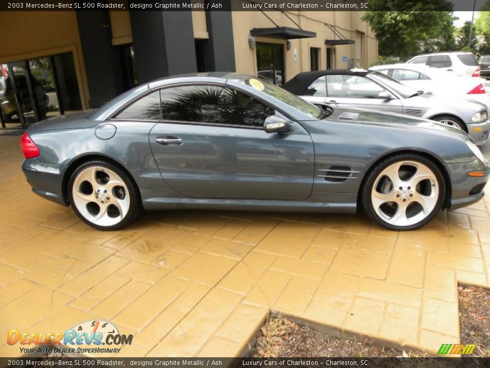 2003 Mercedes-Benz SL 500 Roadster designo Graphite Metallic / Ash Photo #2