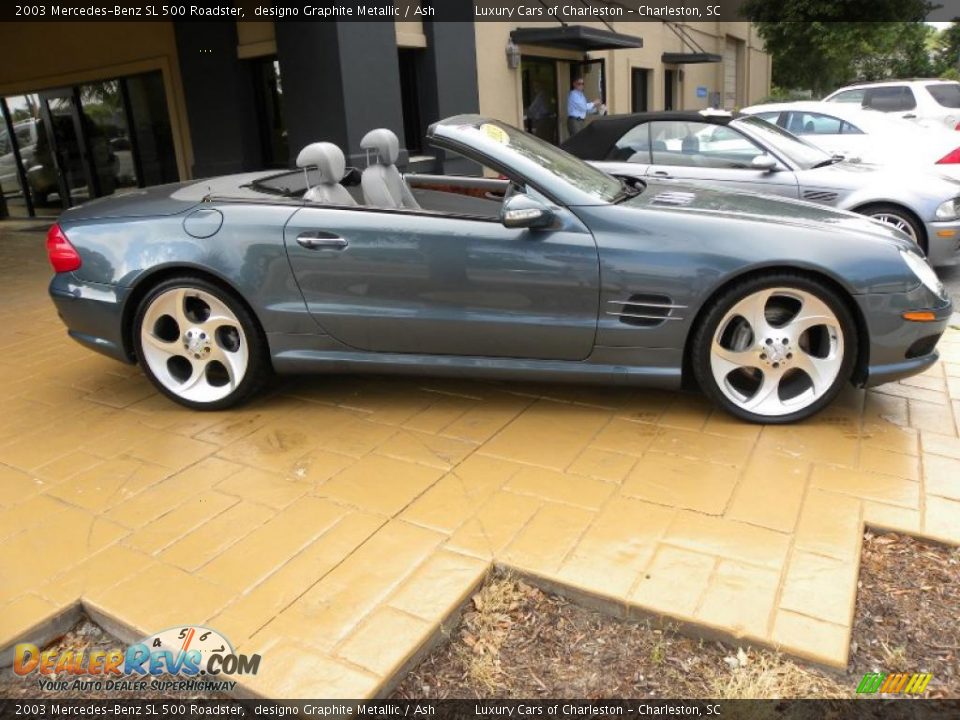 2003 Mercedes-Benz SL 500 Roadster designo Graphite Metallic / Ash Photo #4
