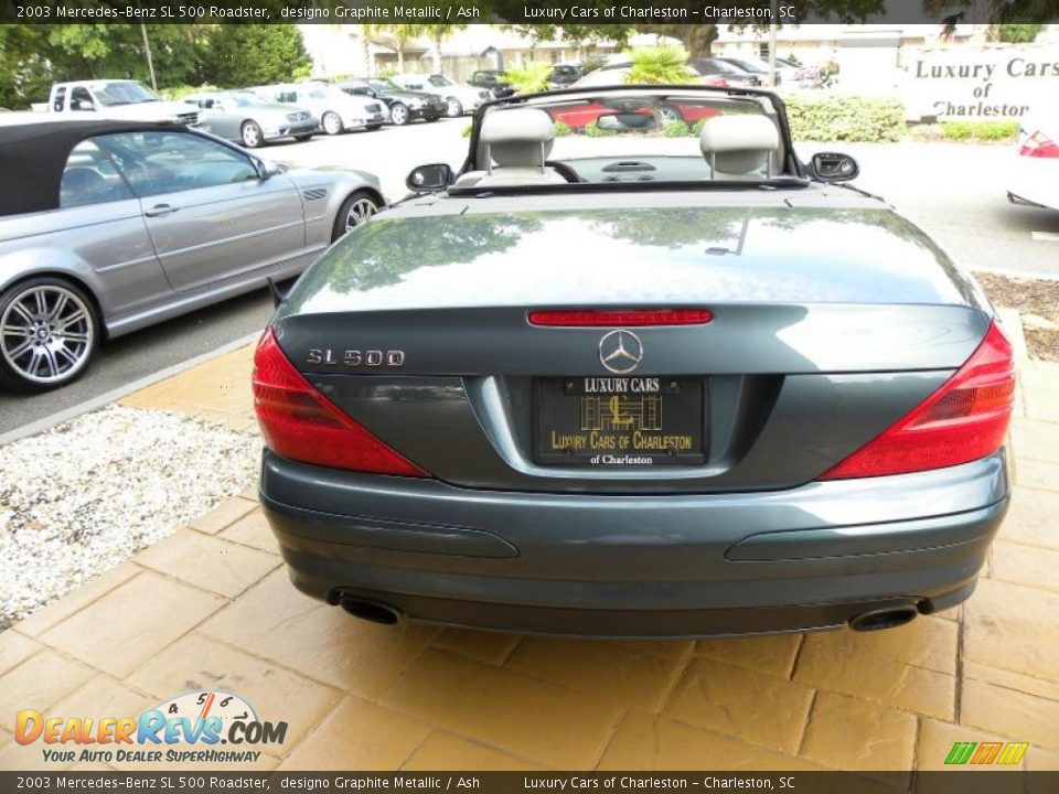 2003 Mercedes-Benz SL 500 Roadster designo Graphite Metallic / Ash Photo #5