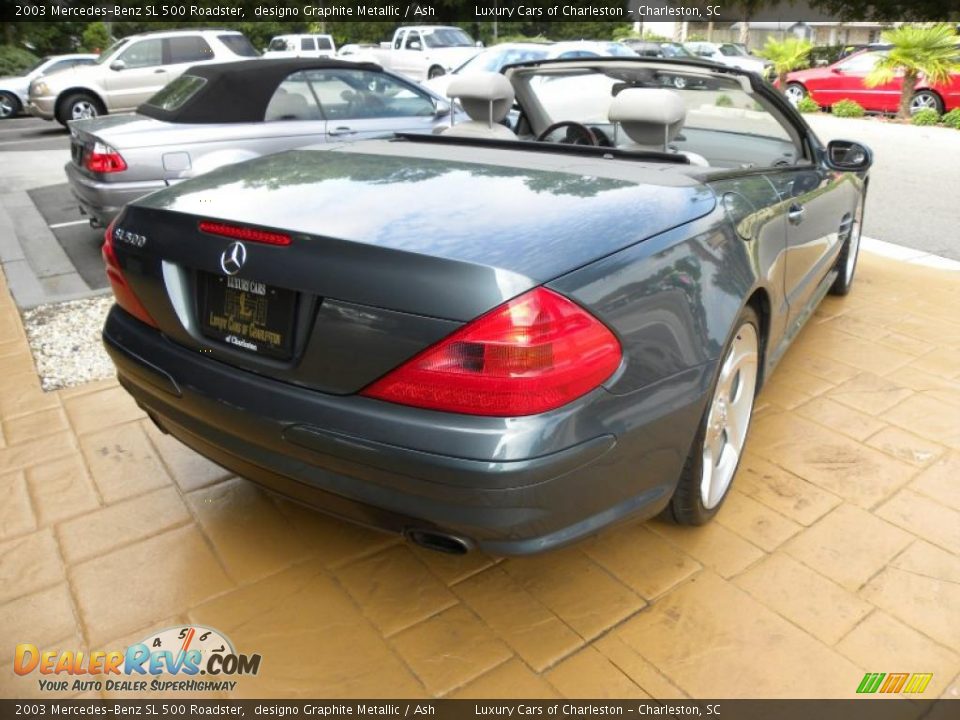 2003 Mercedes-Benz SL 500 Roadster designo Graphite Metallic / Ash Photo #6