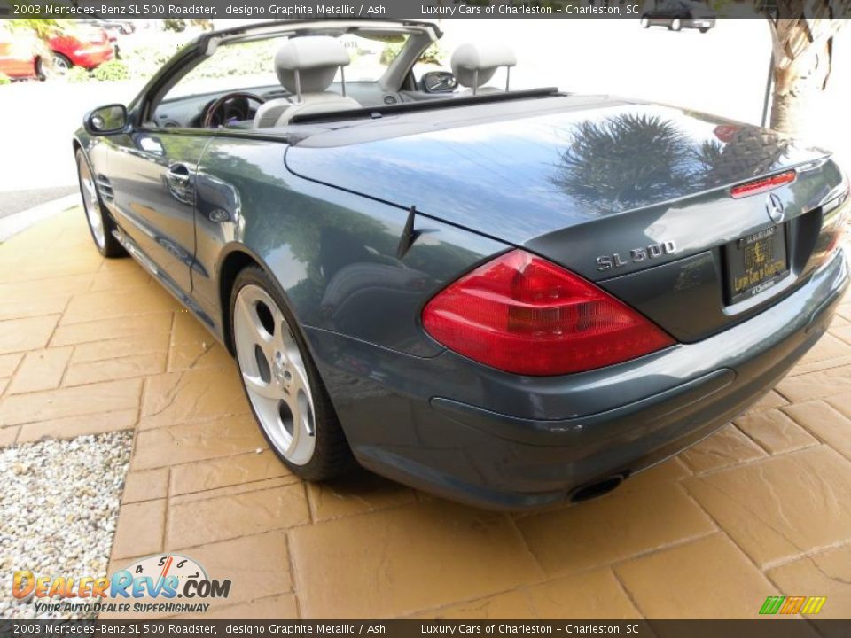 2003 Mercedes-Benz SL 500 Roadster designo Graphite Metallic / Ash Photo #7