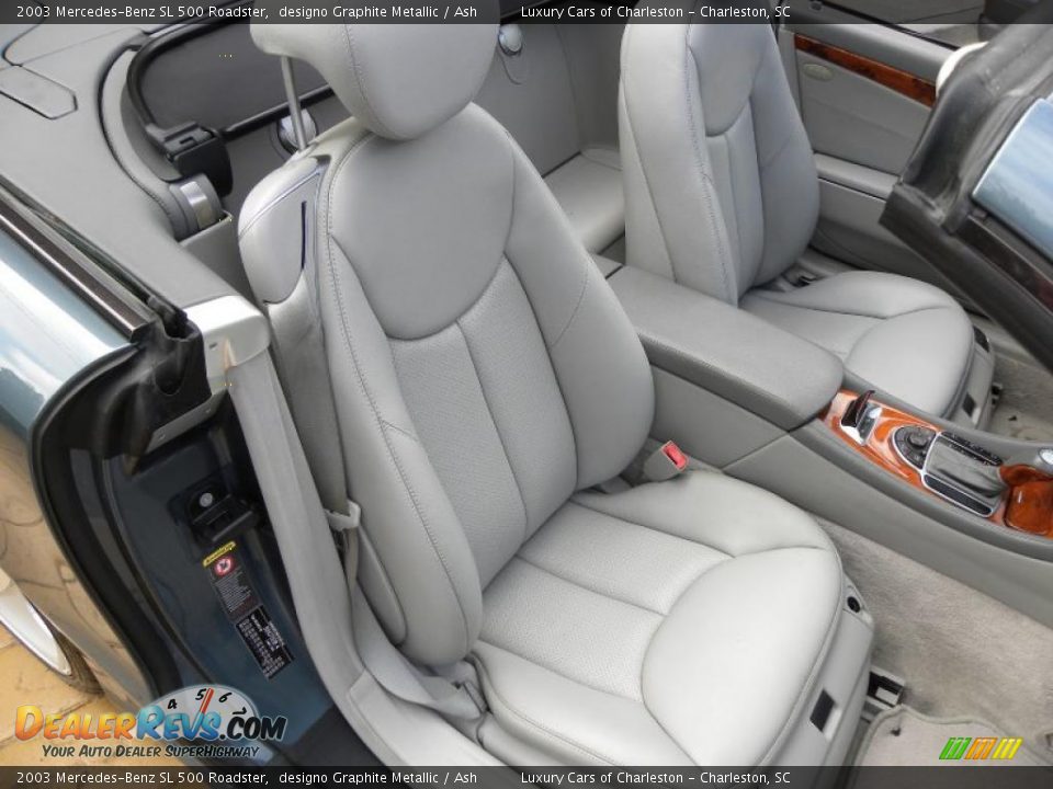 2003 Mercedes-Benz SL 500 Roadster designo Graphite Metallic / Ash Photo #11