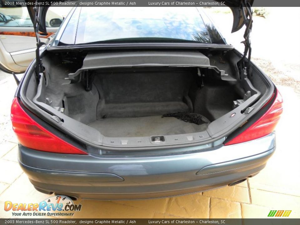 2003 Mercedes-Benz SL 500 Roadster designo Graphite Metallic / Ash Photo #12