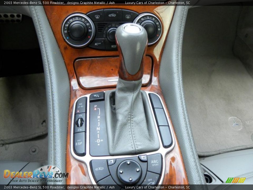 2003 Mercedes-Benz SL 500 Roadster designo Graphite Metallic / Ash Photo #15