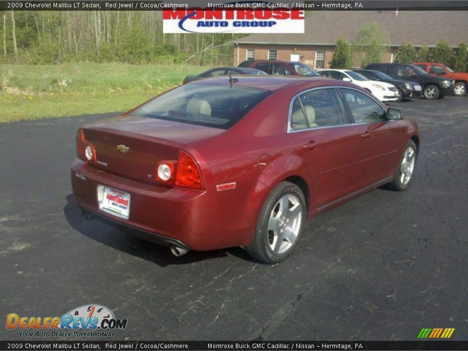 2009 Chevrolet Malibu LT Sedan Red Jewel / Cocoa/Cashmere Photo #3