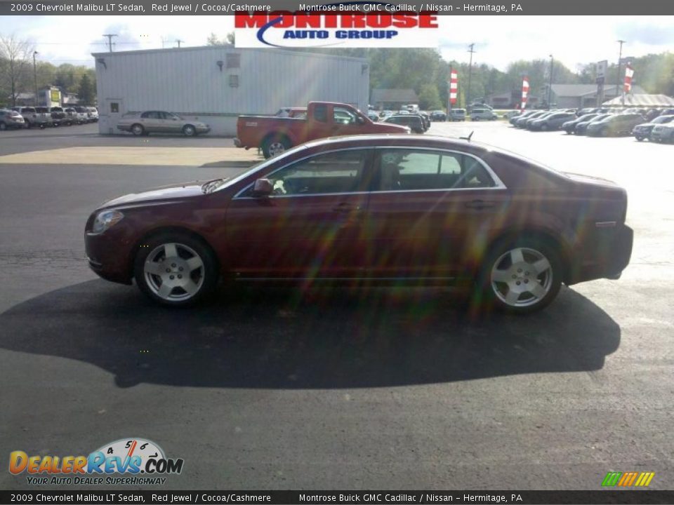 2009 Chevrolet Malibu LT Sedan Red Jewel / Cocoa/Cashmere Photo #7