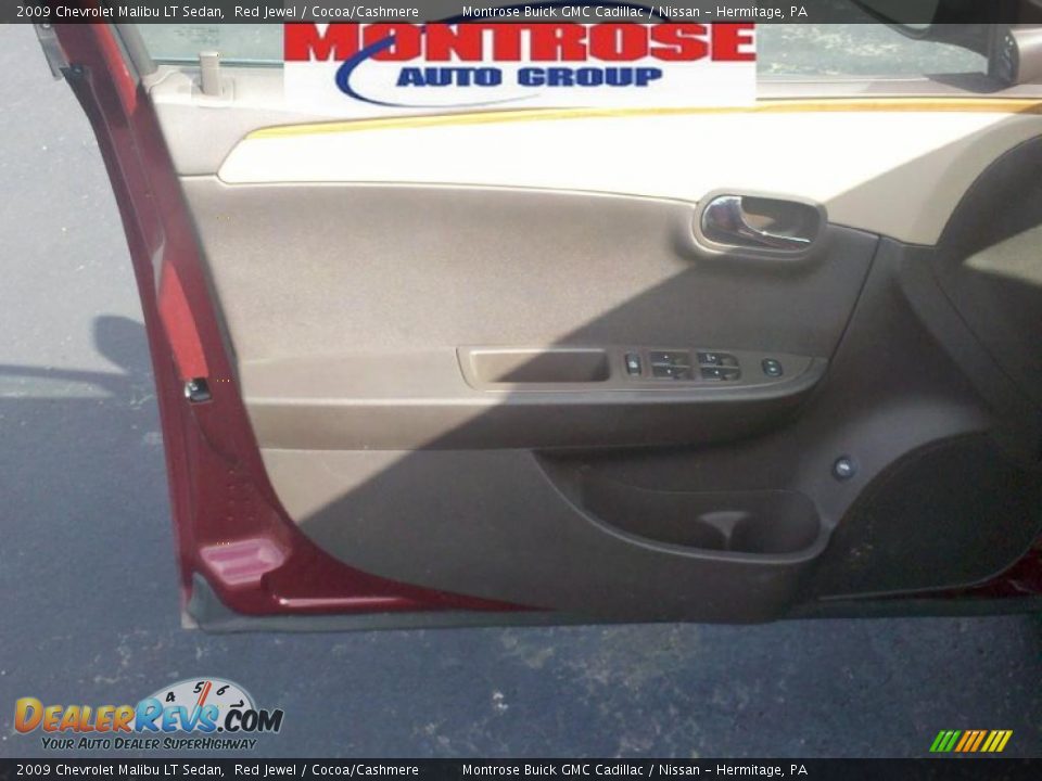 2009 Chevrolet Malibu LT Sedan Red Jewel / Cocoa/Cashmere Photo #8
