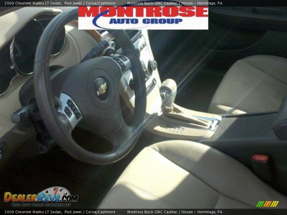 2009 Chevrolet Malibu LT Sedan Red Jewel / Cocoa/Cashmere Photo #9