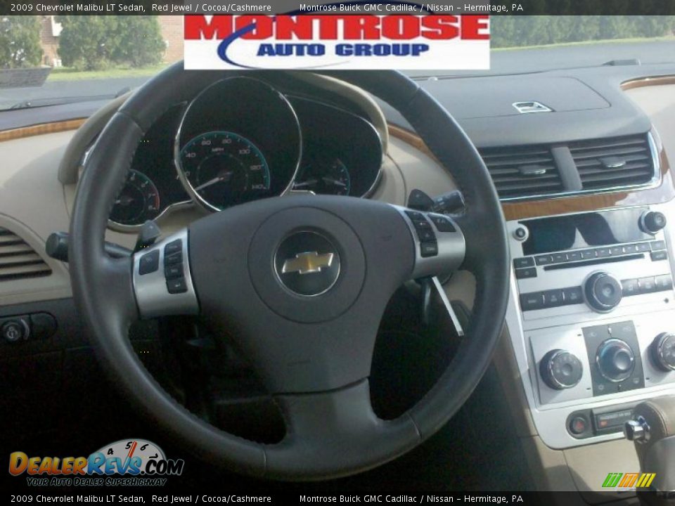 2009 Chevrolet Malibu LT Sedan Red Jewel / Cocoa/Cashmere Photo #13