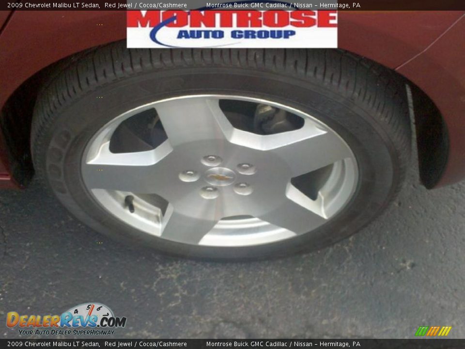 2009 Chevrolet Malibu LT Sedan Red Jewel / Cocoa/Cashmere Photo #15