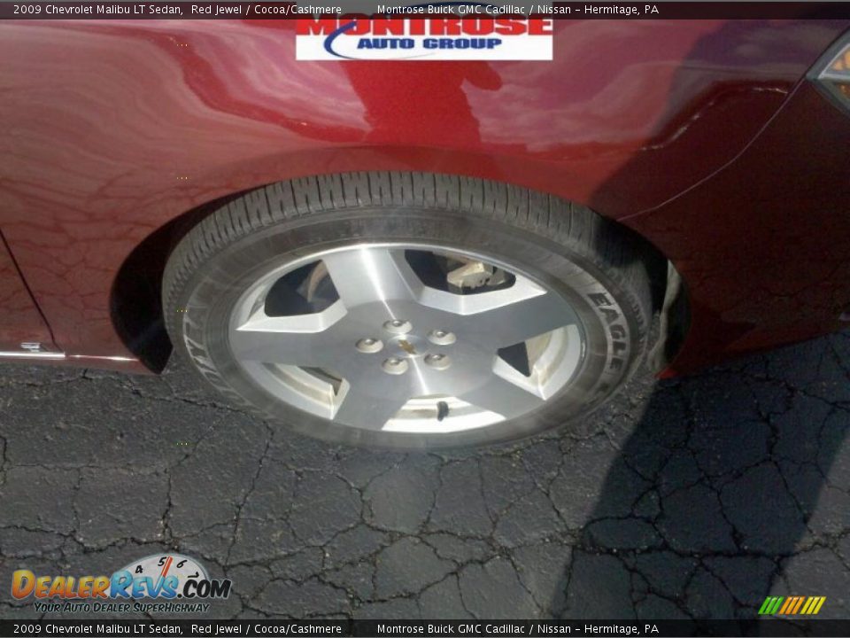 2009 Chevrolet Malibu LT Sedan Red Jewel / Cocoa/Cashmere Photo #23