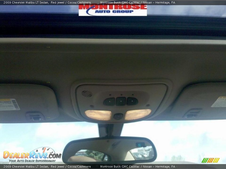 2009 Chevrolet Malibu LT Sedan Red Jewel / Cocoa/Cashmere Photo #28