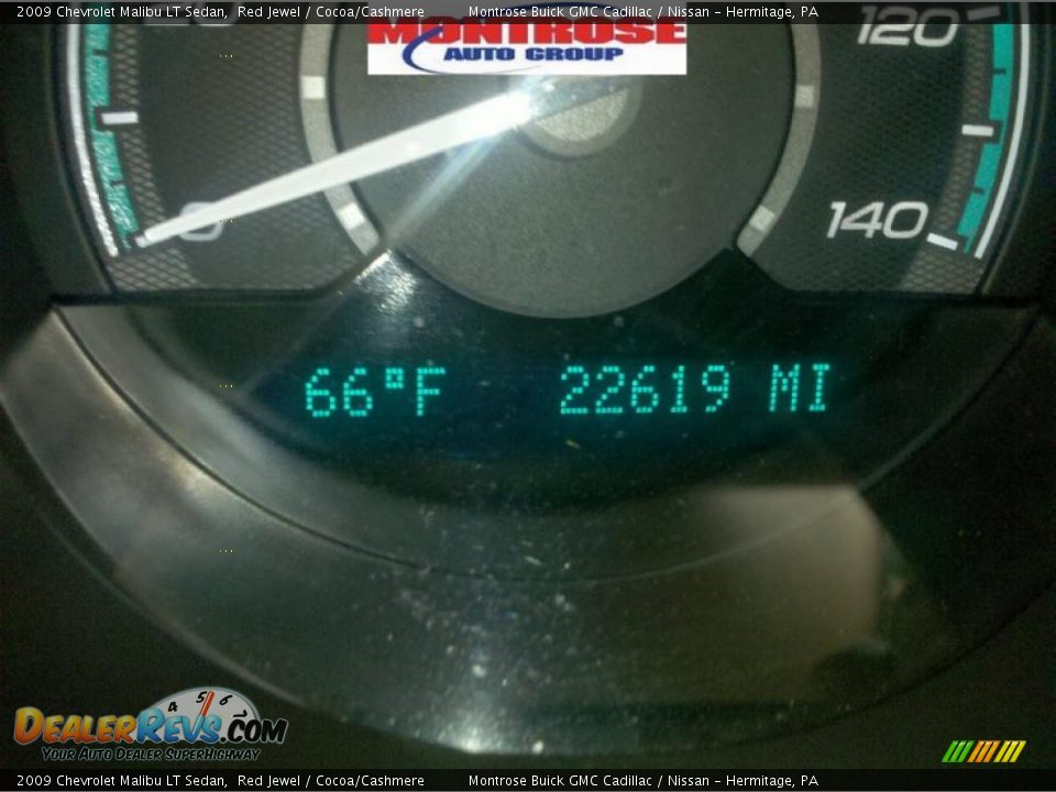 2009 Chevrolet Malibu LT Sedan Red Jewel / Cocoa/Cashmere Photo #30