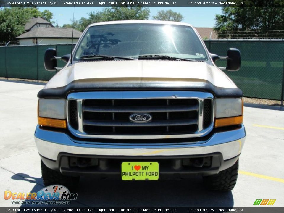 1999 Ford F250 Super Duty XLT Extended Cab 4x4 Light Prairie Tan Metallic / Medium Prairie Tan Photo #8