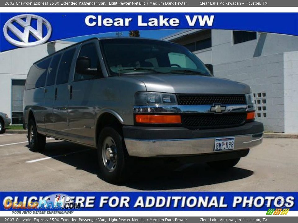 2003 Chevrolet Express 3500 Extended Passenger Van Light Pewter Metallic / Medium Dark Pewter Photo #1