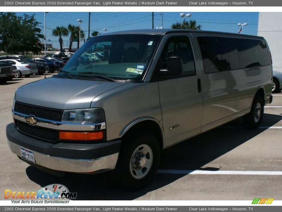 2003 Chevrolet Express 3500 Extended Passenger Van Light Pewter Metallic / Medium Dark Pewter Photo #3