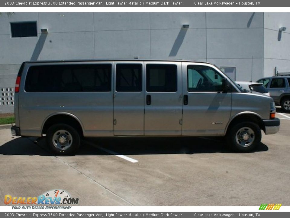 2003 Chevrolet Express 3500 Extended Passenger Van Light Pewter Metallic / Medium Dark Pewter Photo #4
