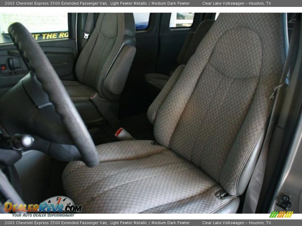 2003 Chevrolet Express 3500 Extended Passenger Van Light Pewter Metallic / Medium Dark Pewter Photo #10