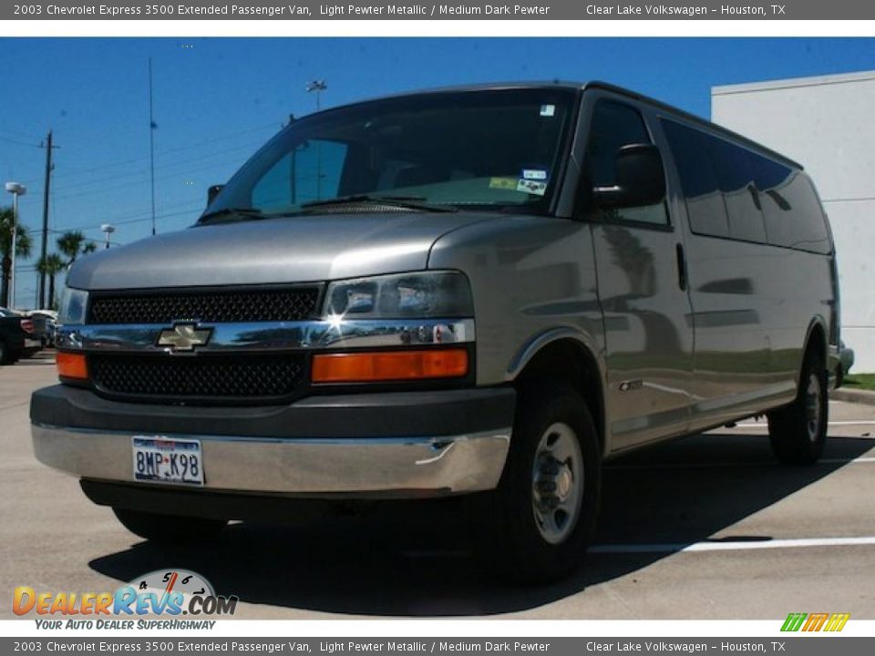2003 Chevrolet Express 3500 Extended Passenger Van Light Pewter Metallic / Medium Dark Pewter Photo #12