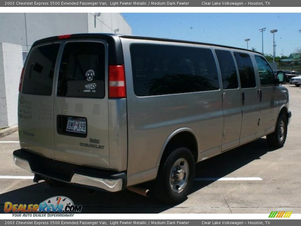 2003 Chevrolet Express 3500 Extended Passenger Van Light Pewter Metallic / Medium Dark Pewter Photo #17