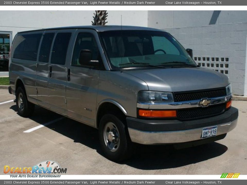 2003 Chevrolet Express 3500 Extended Passenger Van Light Pewter Metallic / Medium Dark Pewter Photo #19