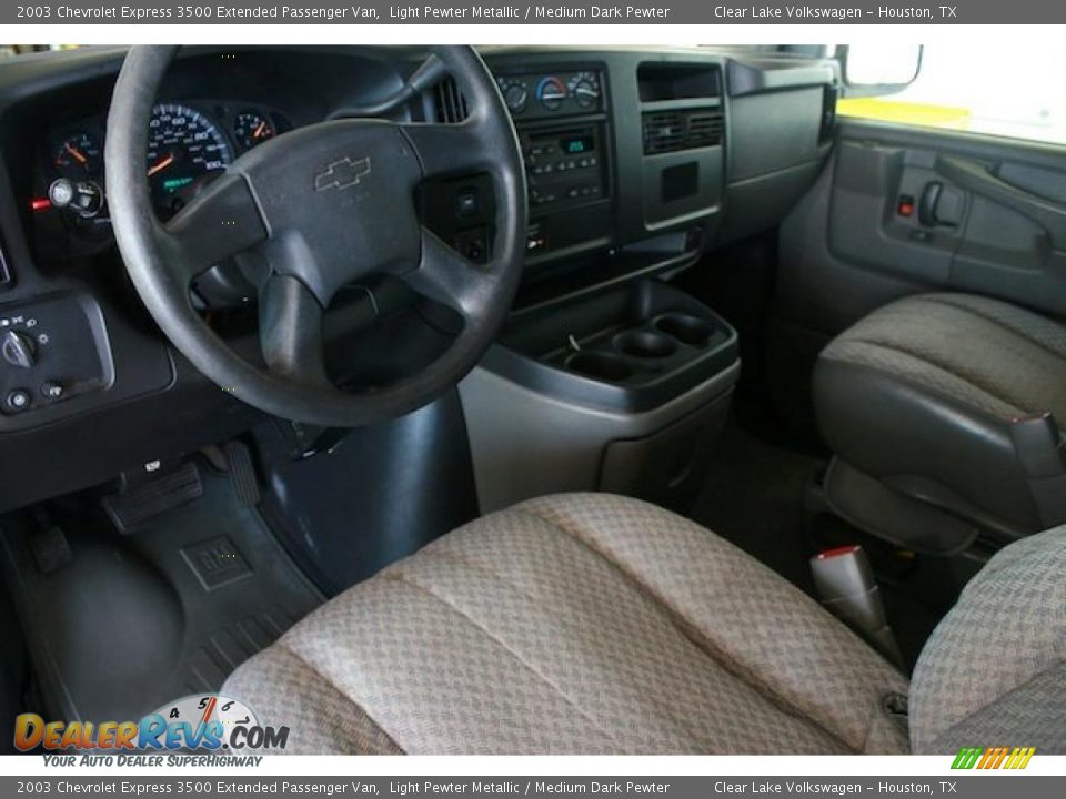 2003 Chevrolet Express 3500 Extended Passenger Van Light Pewter Metallic / Medium Dark Pewter Photo #21