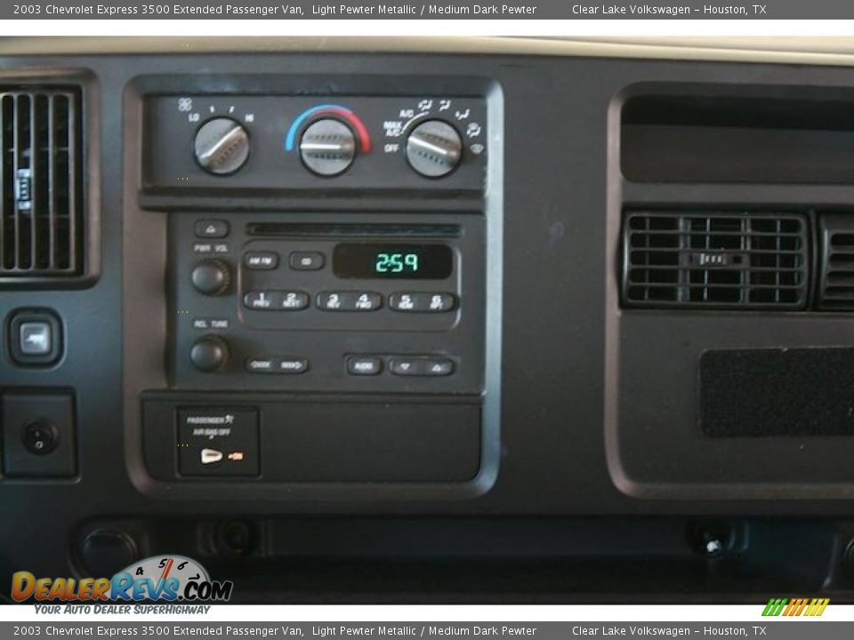 2003 Chevrolet Express 3500 Extended Passenger Van Light Pewter Metallic / Medium Dark Pewter Photo #31