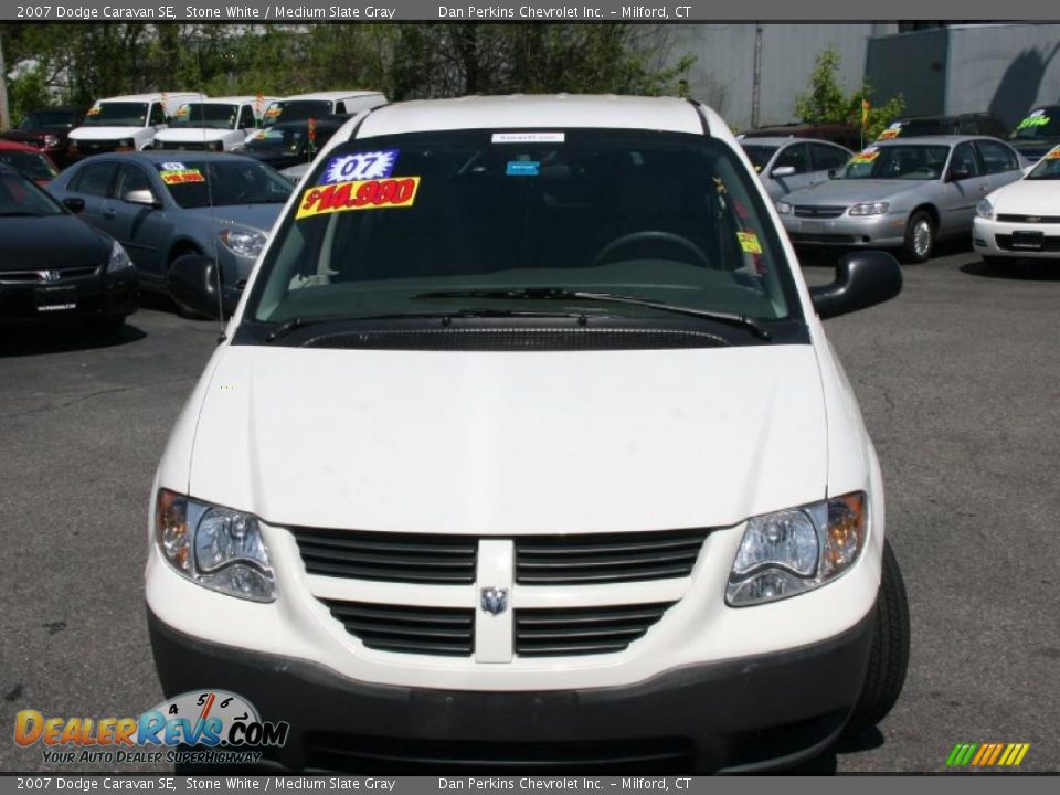 2007 Dodge Caravan SE Stone White / Medium Slate Gray Photo #2
