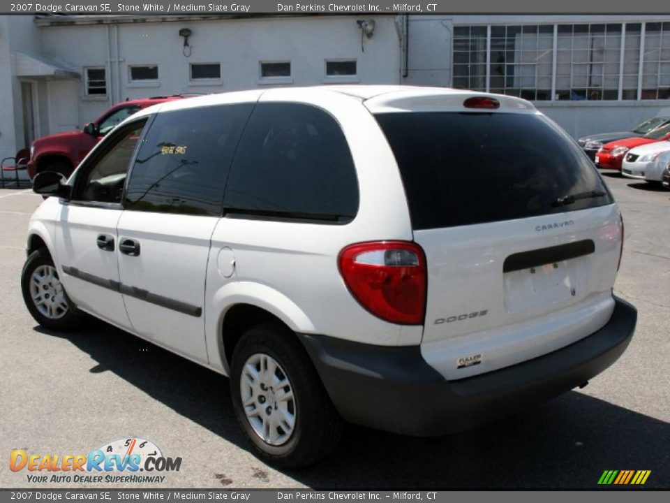 2007 Dodge Caravan SE Stone White / Medium Slate Gray Photo #8