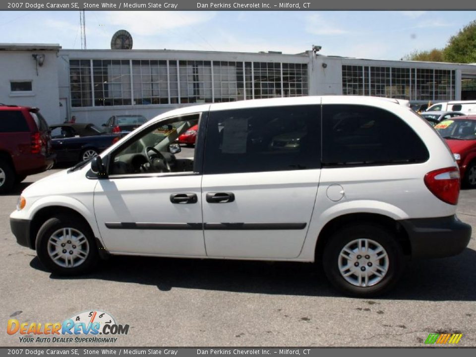 2007 Dodge Caravan SE Stone White / Medium Slate Gray Photo #9