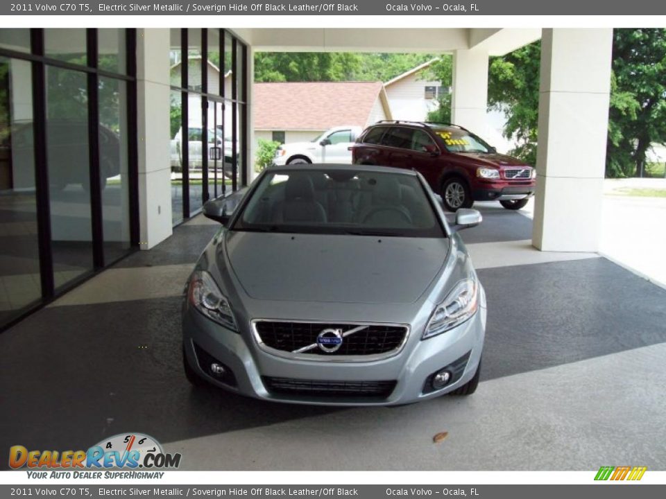 2011 Volvo C70 T5 Electric Silver Metallic / Soverign Hide Off Black Leather/Off Black Photo #1