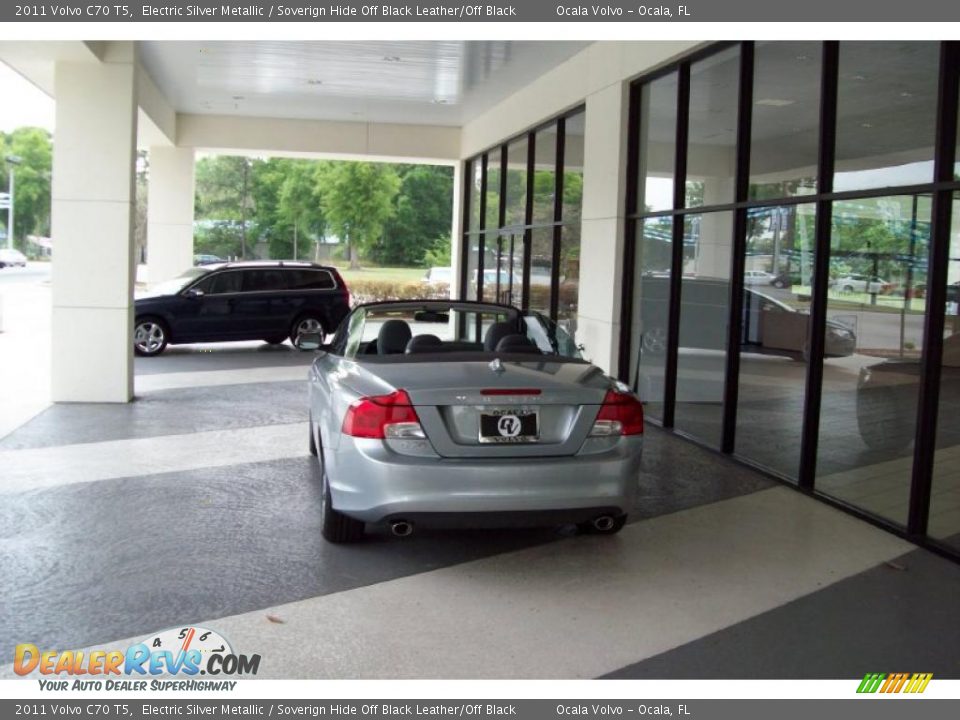 2011 Volvo C70 T5 Electric Silver Metallic / Soverign Hide Off Black Leather/Off Black Photo #5