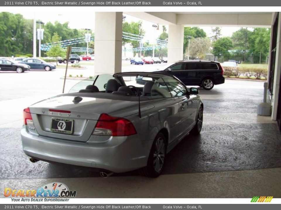 2011 Volvo C70 T5 Electric Silver Metallic / Soverign Hide Off Black Leather/Off Black Photo #6