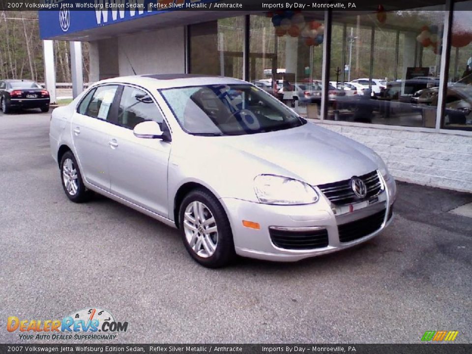 2007 Volkswagen Jetta Wolfsburg Edition Sedan Reflex Silver Metallic / Anthracite Photo #2