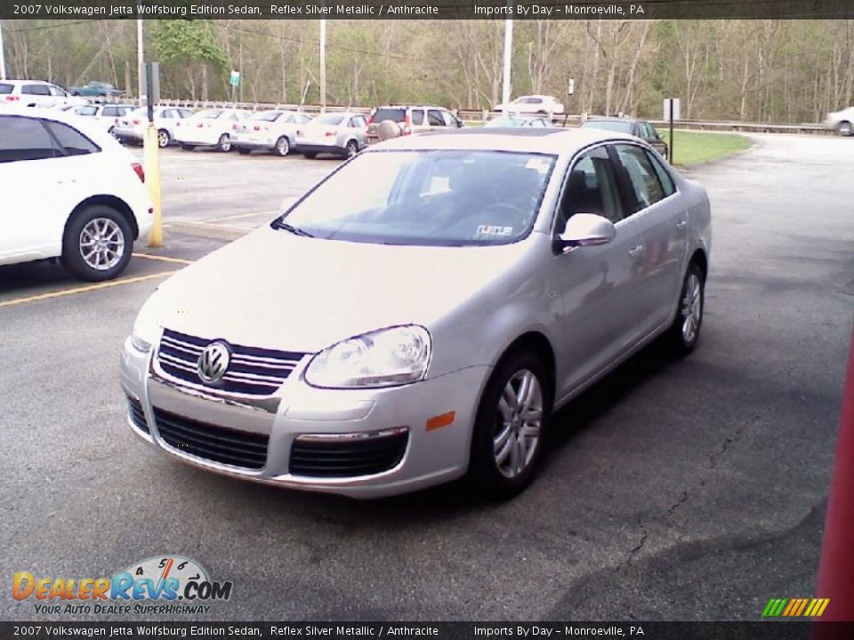 2007 Volkswagen Jetta Wolfsburg Edition Sedan Reflex Silver Metallic / Anthracite Photo #4