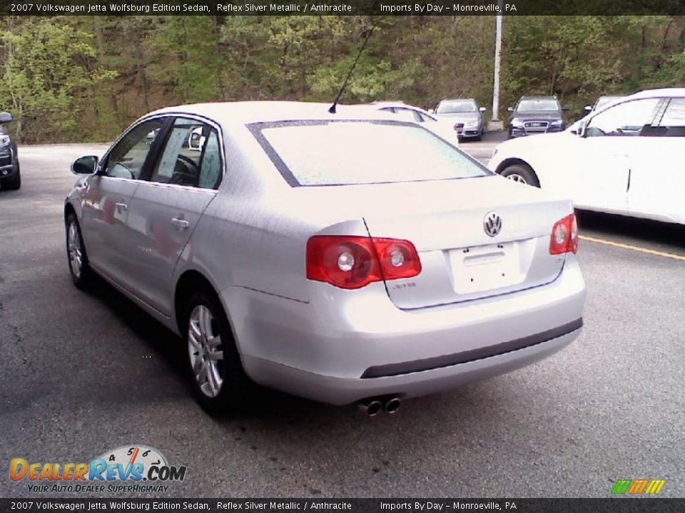 2007 Volkswagen Jetta Wolfsburg Edition Sedan Reflex Silver Metallic / Anthracite Photo #5