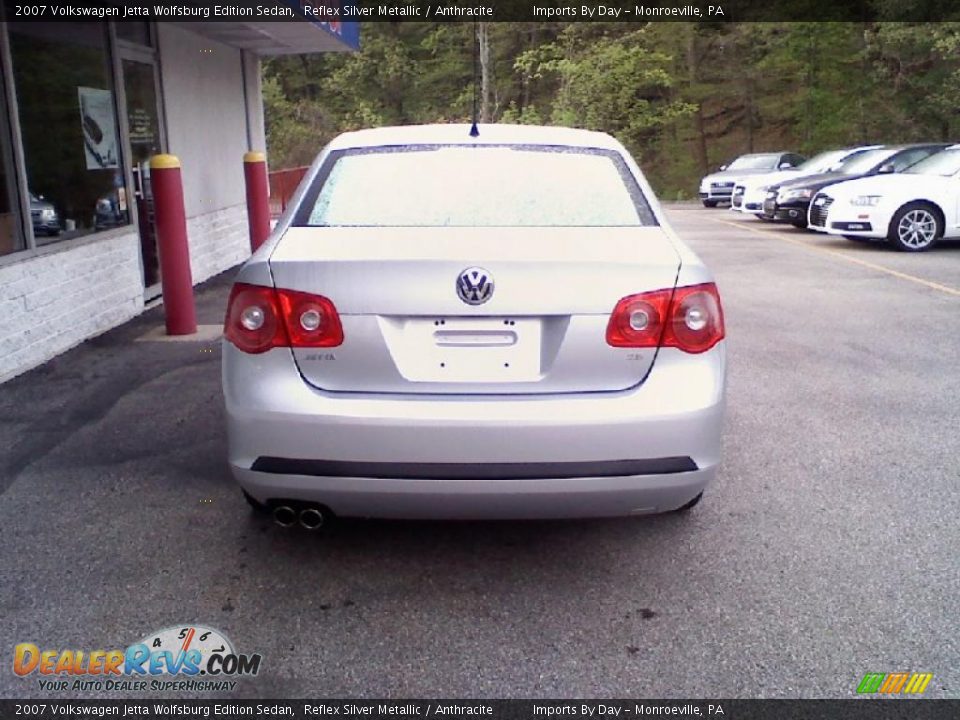 2007 Volkswagen Jetta Wolfsburg Edition Sedan Reflex Silver Metallic / Anthracite Photo #6