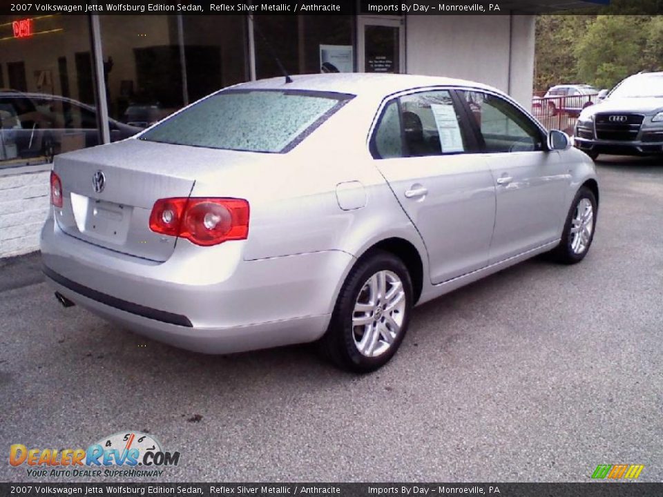 2007 Volkswagen Jetta Wolfsburg Edition Sedan Reflex Silver Metallic / Anthracite Photo #7