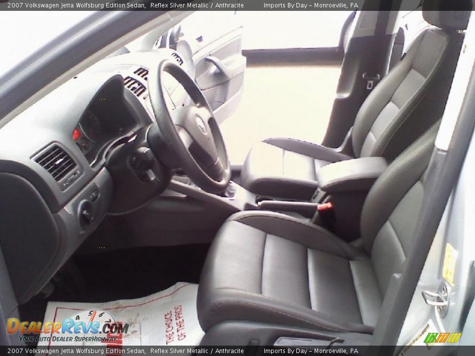 2007 Volkswagen Jetta Wolfsburg Edition Sedan Reflex Silver Metallic / Anthracite Photo #8