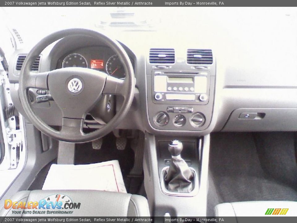 2007 Volkswagen Jetta Wolfsburg Edition Sedan Reflex Silver Metallic / Anthracite Photo #10