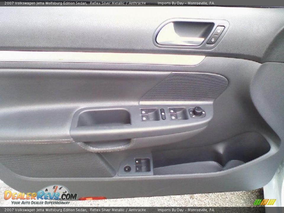 2007 Volkswagen Jetta Wolfsburg Edition Sedan Reflex Silver Metallic / Anthracite Photo #12