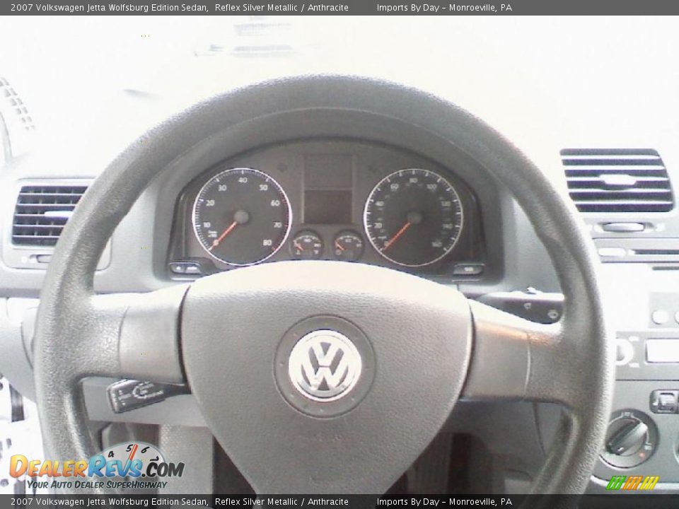 2007 Volkswagen Jetta Wolfsburg Edition Sedan Reflex Silver Metallic / Anthracite Photo #15
