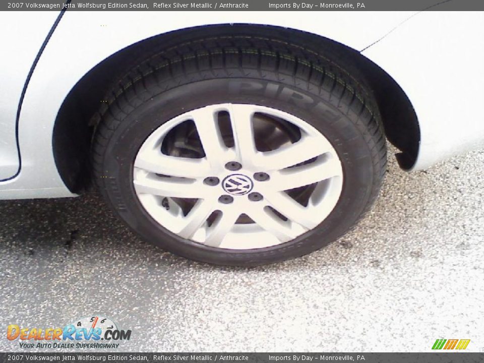 2007 Volkswagen Jetta Wolfsburg Edition Sedan Reflex Silver Metallic / Anthracite Photo #16