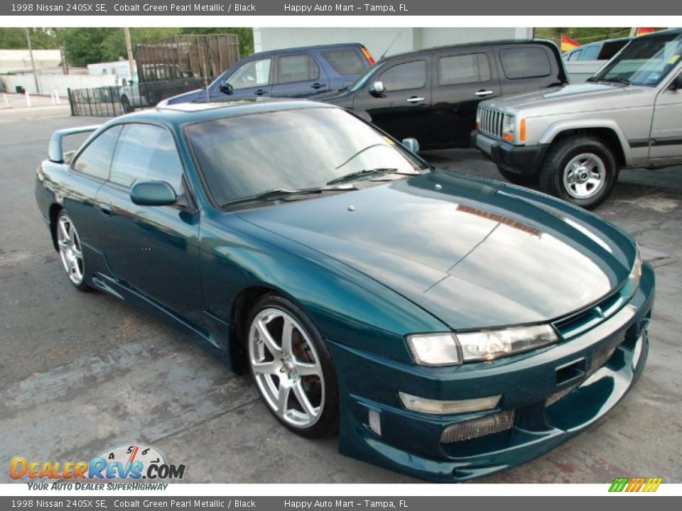 1998 Nissan 240SX SE Cobalt Green Pearl Metallic / Black Photo #1